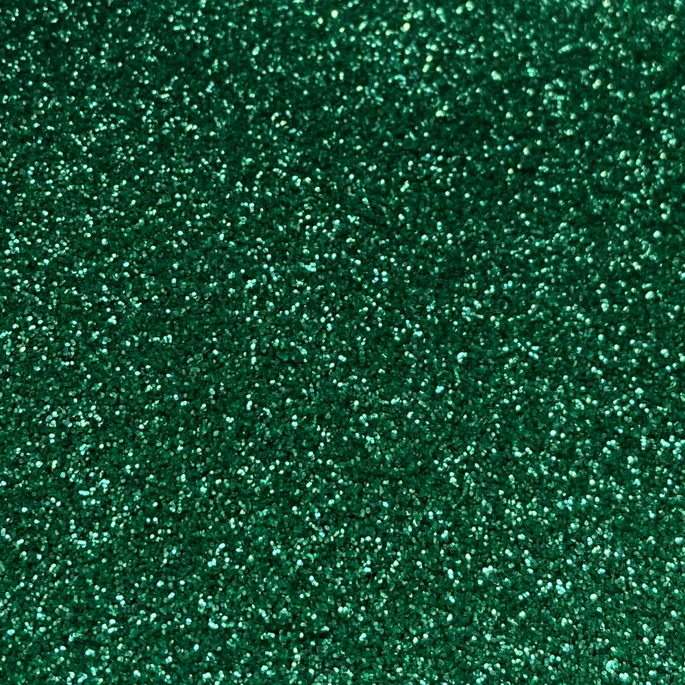 Green fine biodegradable glitter for cosmetics and makeup looks