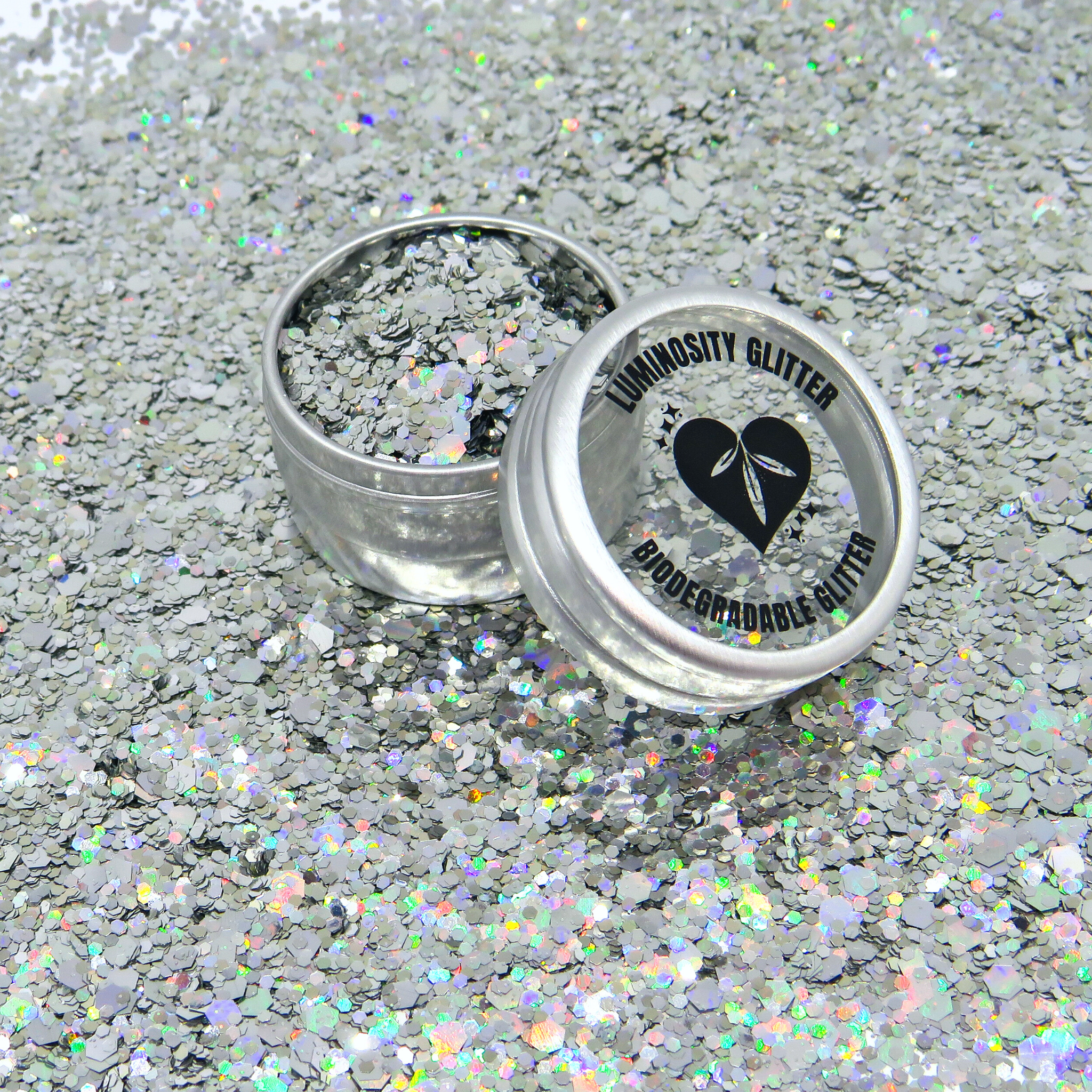 Chunky Silver Mix - Biodegradable Glitter