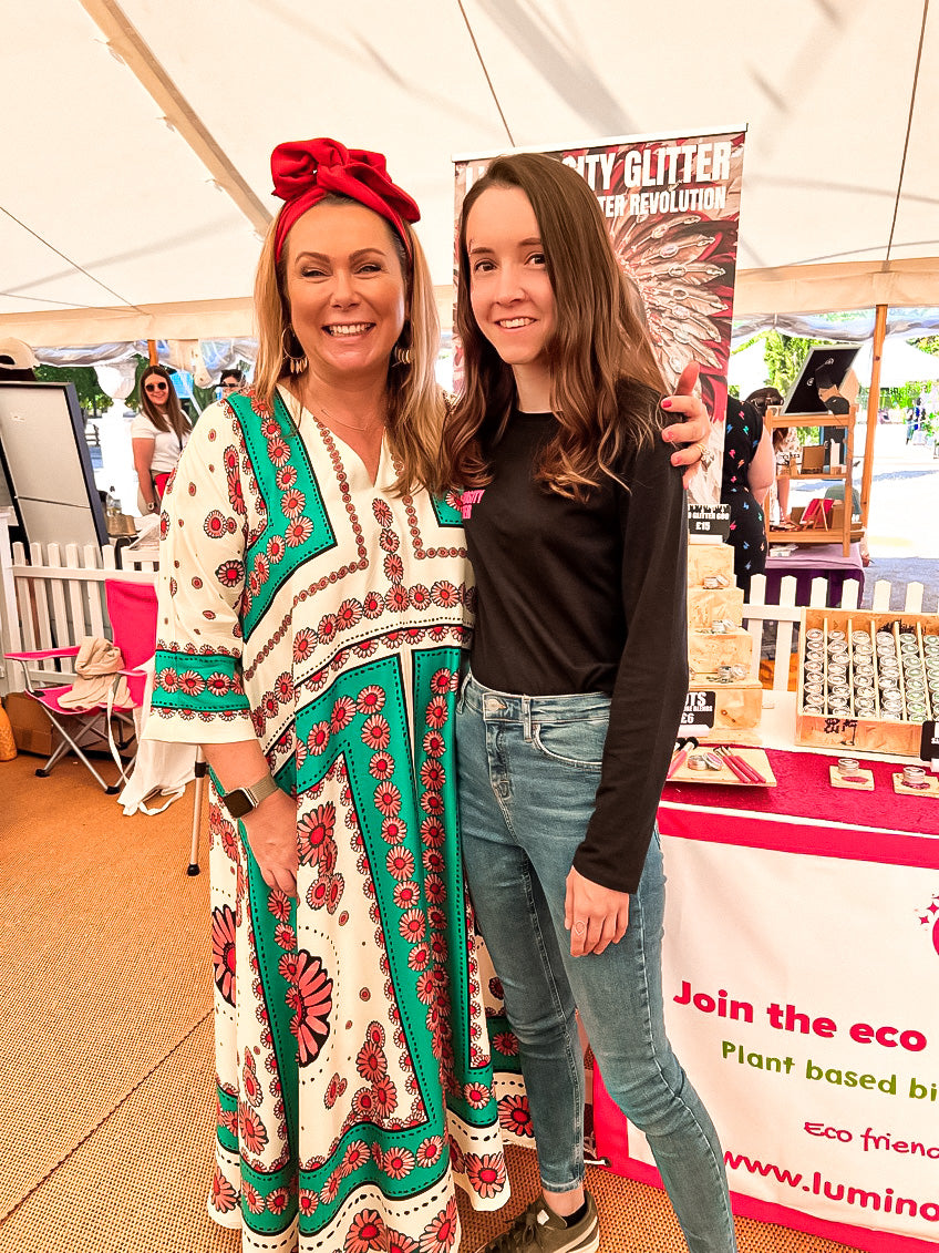 Lauren-Daisy with Holly Tucker MBE at Happy Place Festival Chiswick