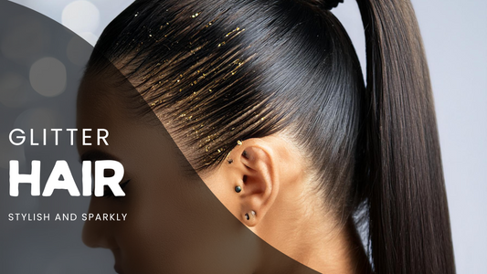 Glitter hair tutorial for festivals and the festive season parties