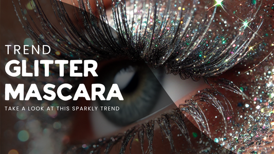 Glitter lashes and glitter masara, learn how to create your own and let's take a look at this trend in depth.