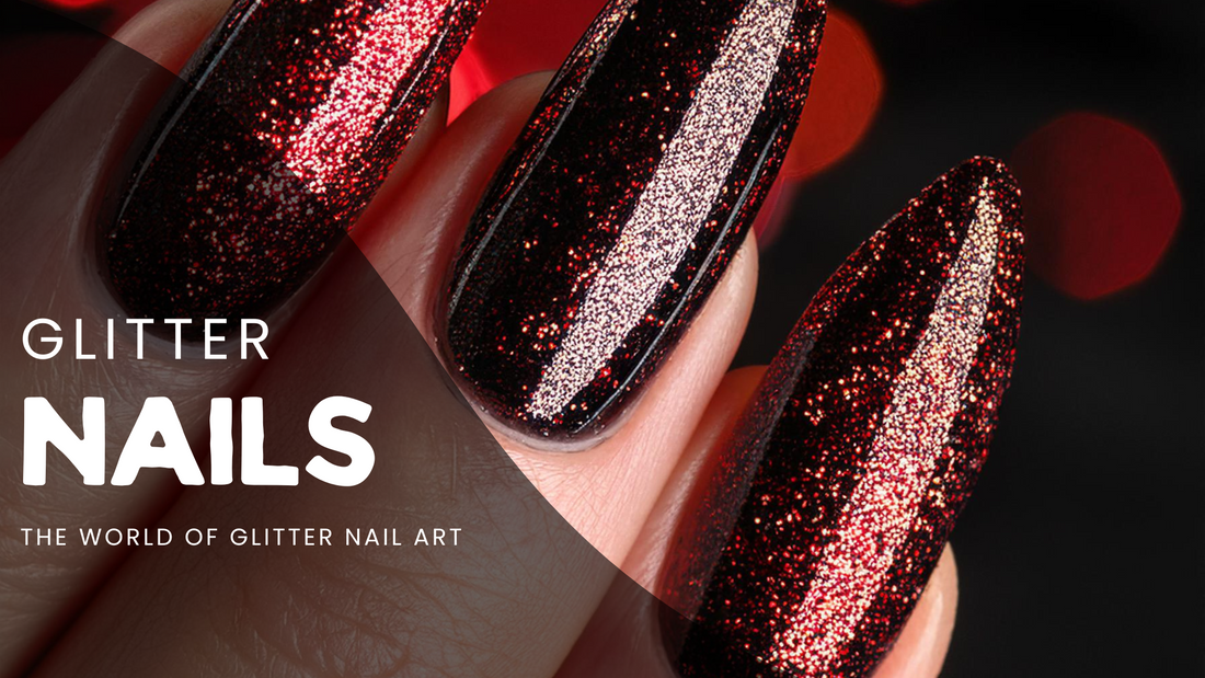 Learn about glitter nails and glitter nail art.