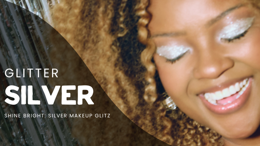 Shine Bright with Silver Glitter Makeup