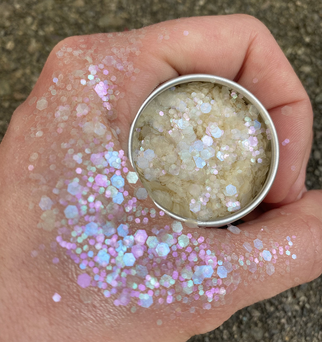 Aurora biodegradable iridescent glitter