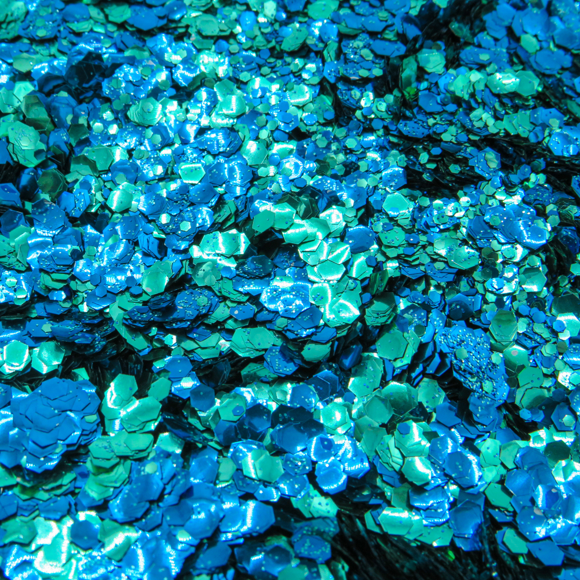 Ocean biodegradable glitter mix of green and blue Bioglitter by Luminosity Glitter