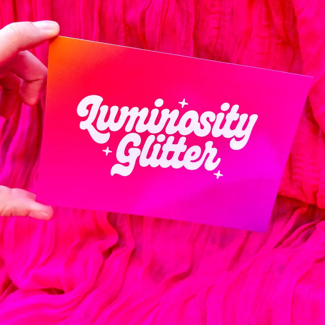 Glitter Allergy-Free Postcard