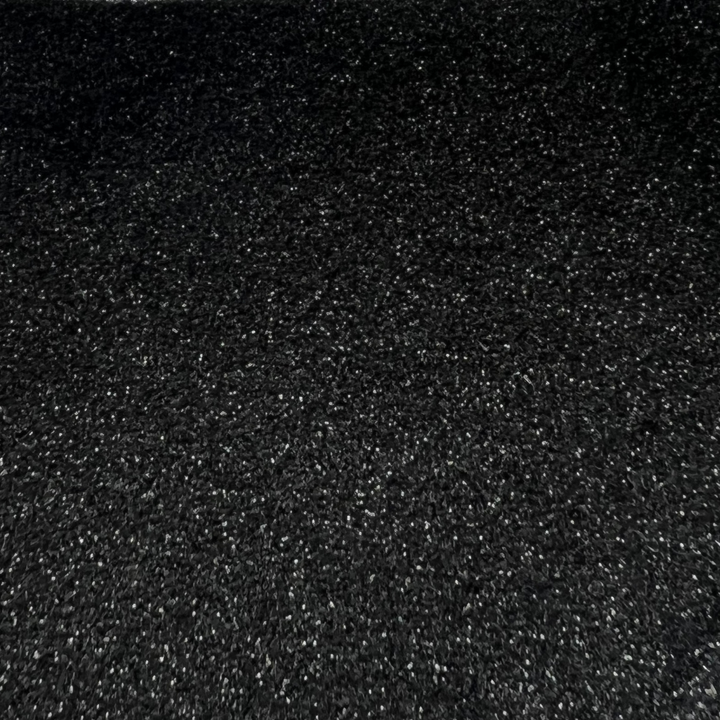 Close up of Jet black micro fine biodegradable glitter by Luminosity Glitter
