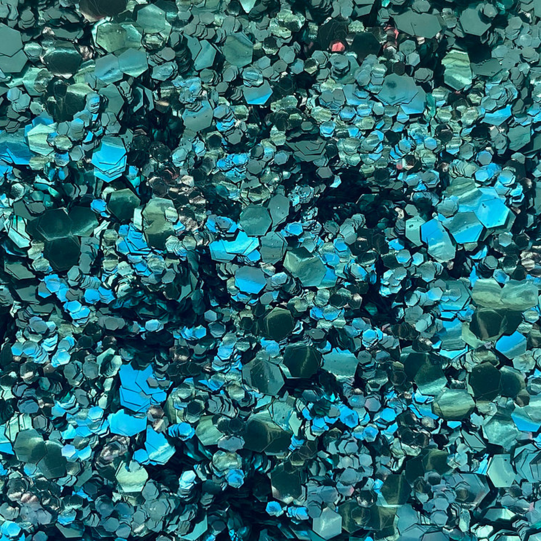 Aqua sky turquoise blend of cosmetic grade glitter