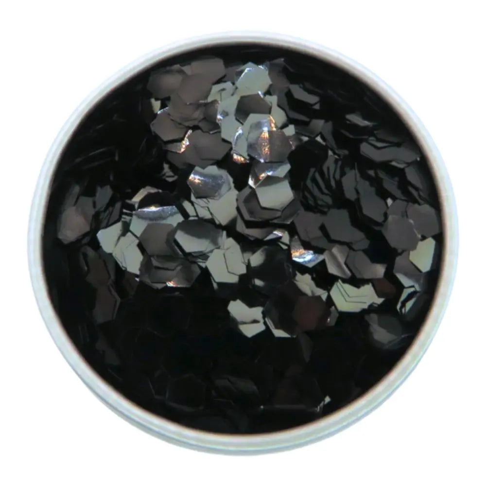 Black super chunky eco friendly cosmetic glitter