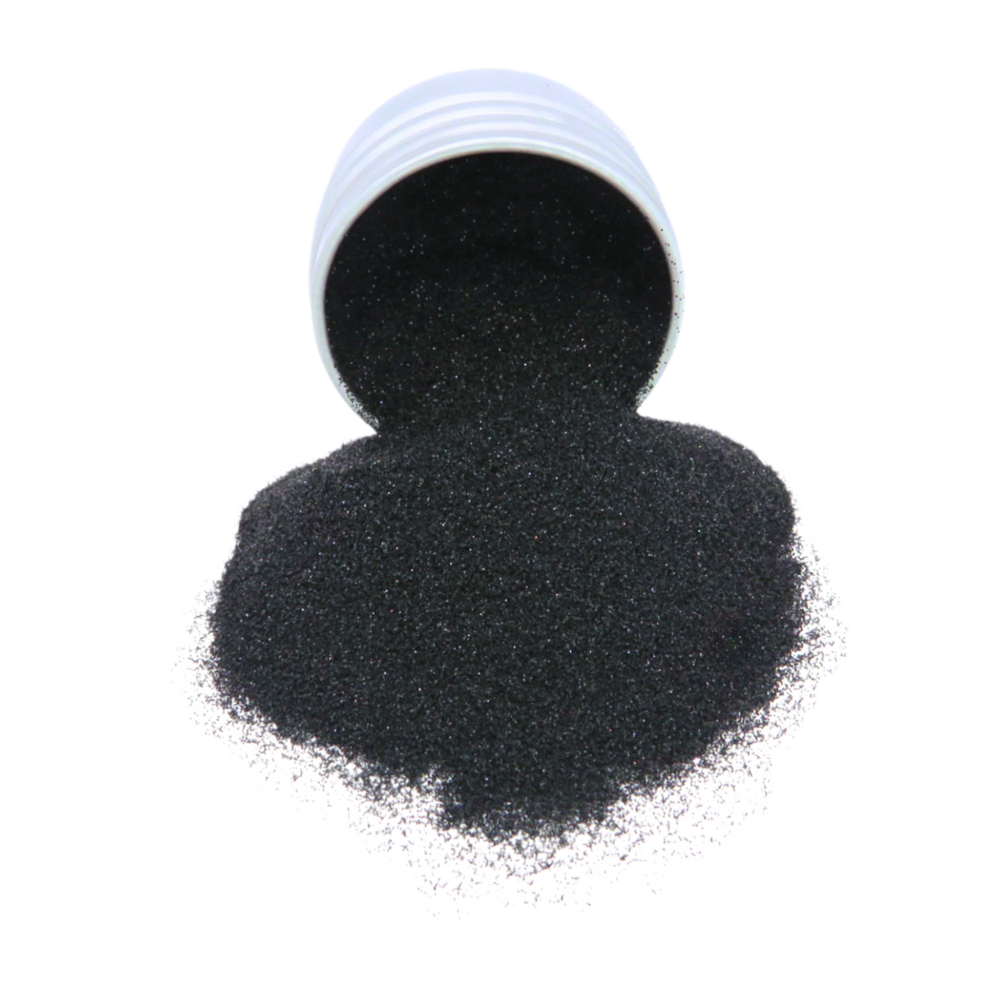 Black ultra fine eco friendly cosmetic grade glitter