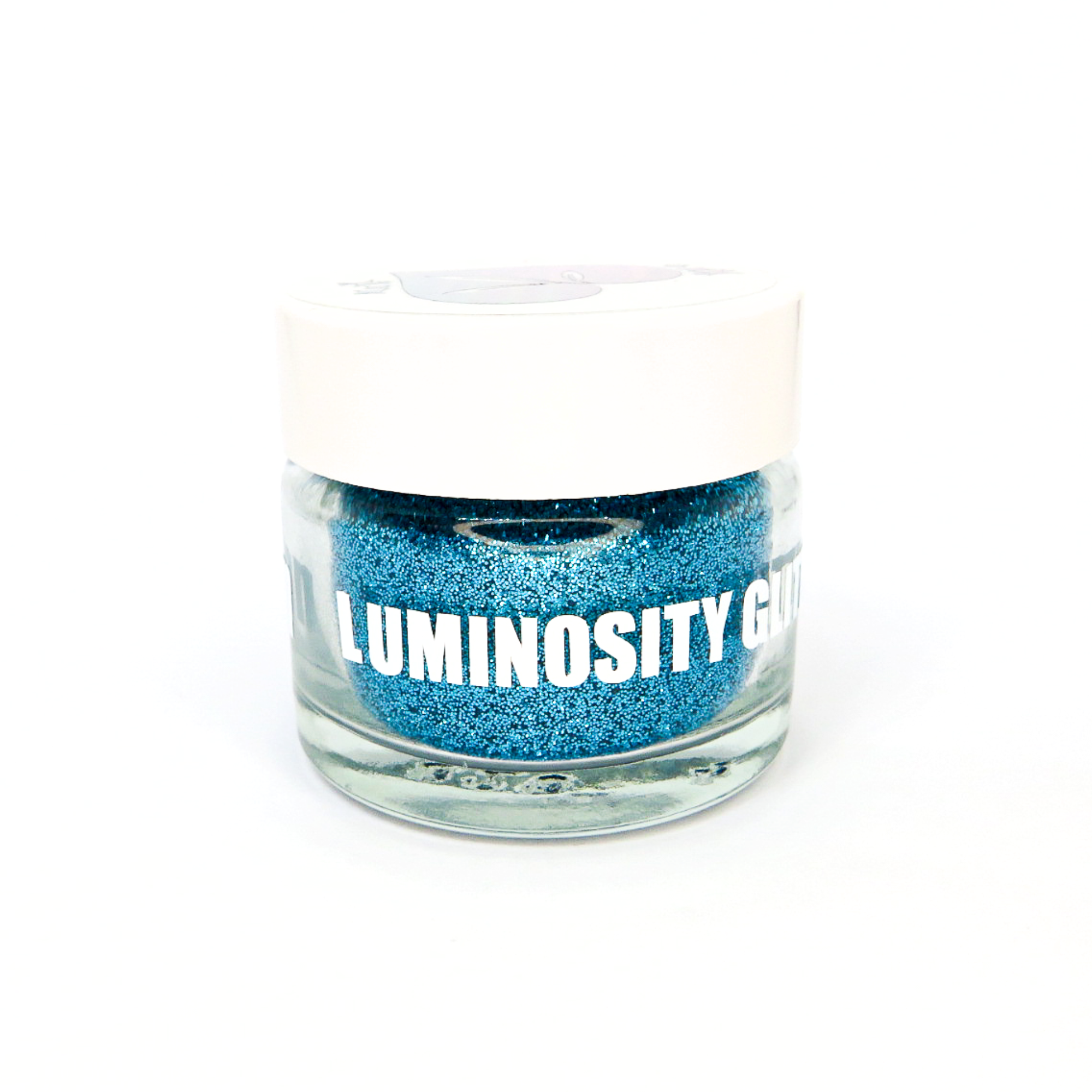 Blue eco stardust bioglitter from the pro collection designed for makeup artists and creatives.