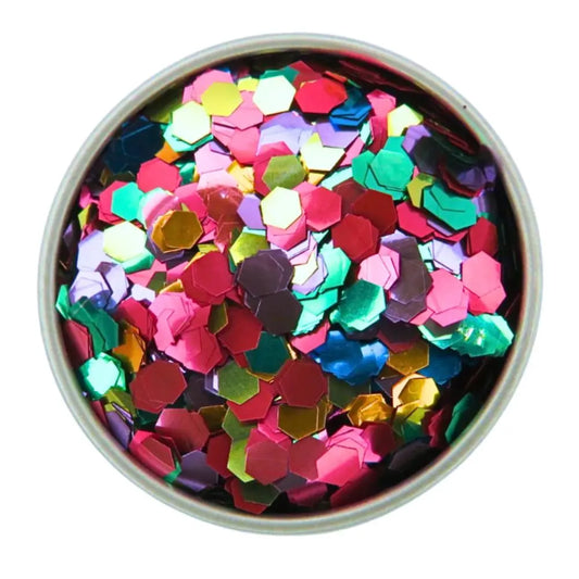 Confetti super chunky eco friendly glitter mix of rainbow colour glitters