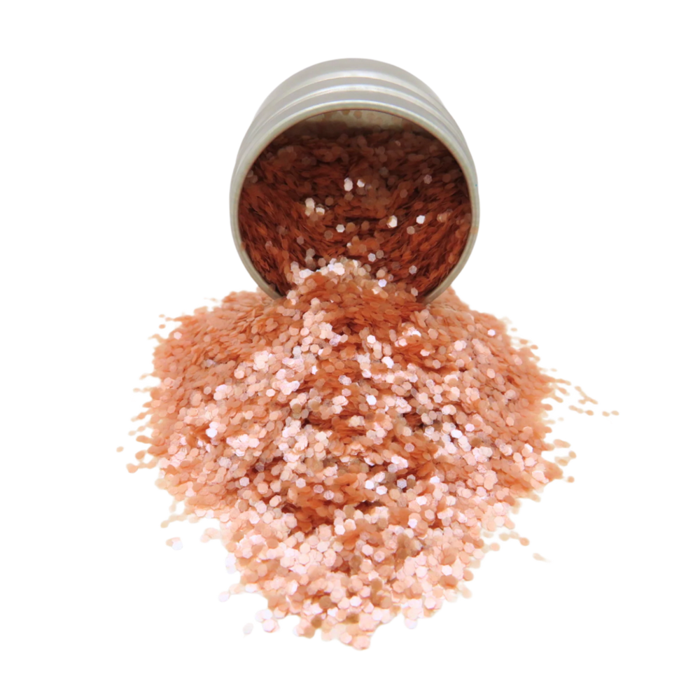 Dusky pink loose chunky eco friendly glitter