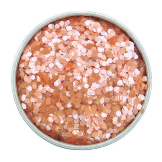 Dusky pink loose chunky biodegradable glitter