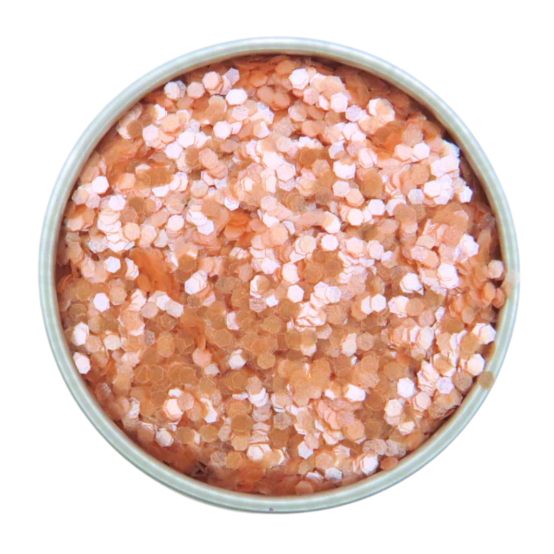 Dusky pink loose chunky biodegradable glitter