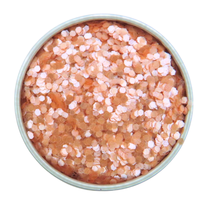 Dusky pink loose chunky biodegradable glitter