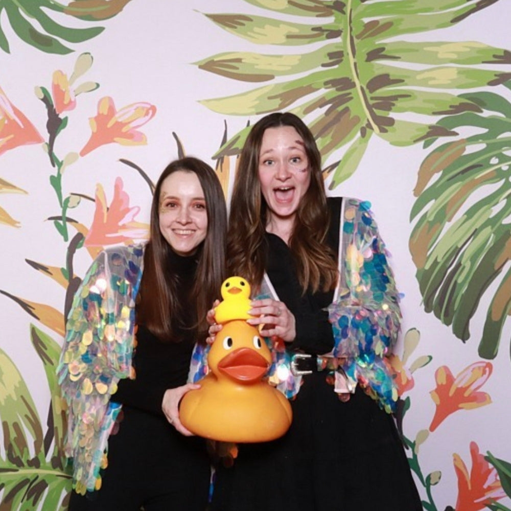 Glitter artists in a Photo Booth at a corporate event in London.