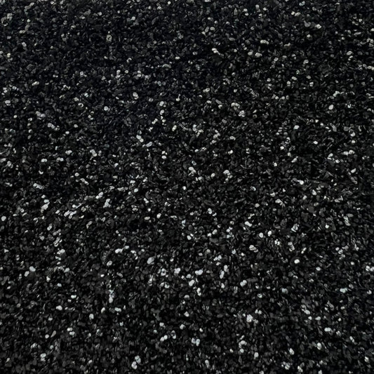 Black standard festival glitter