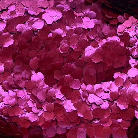 Magenta super chunky festival glitter