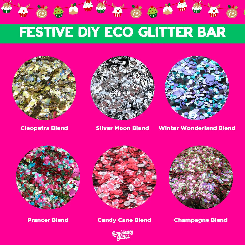 The festive DIY glitter bar for Christmas parties and events