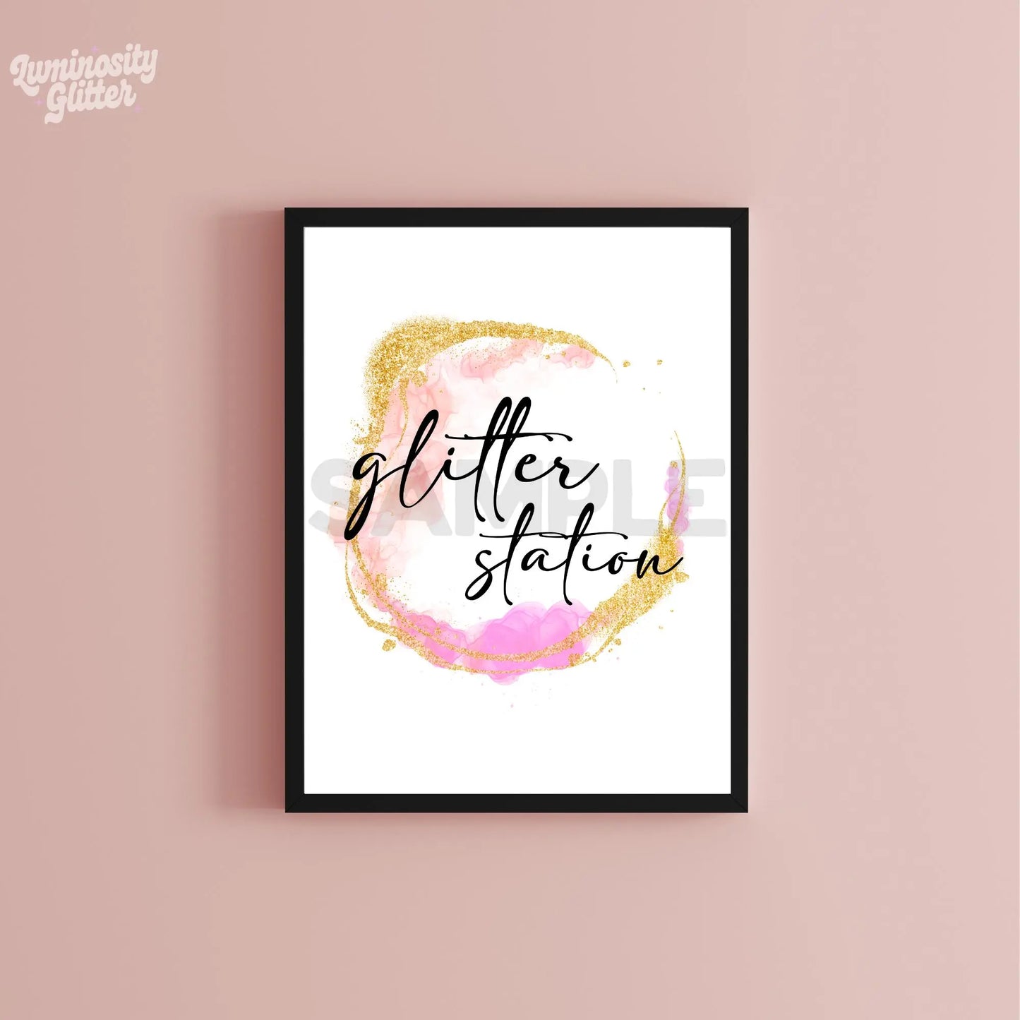 Glitter Station printable sign