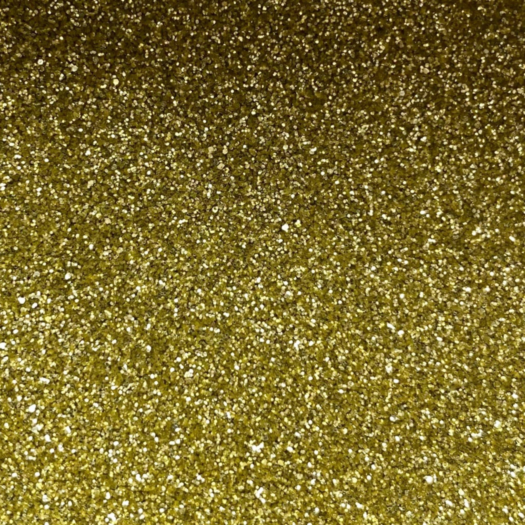 Gold eco glitter in a fine size. Hexagonal shaped bioglitter for face painters