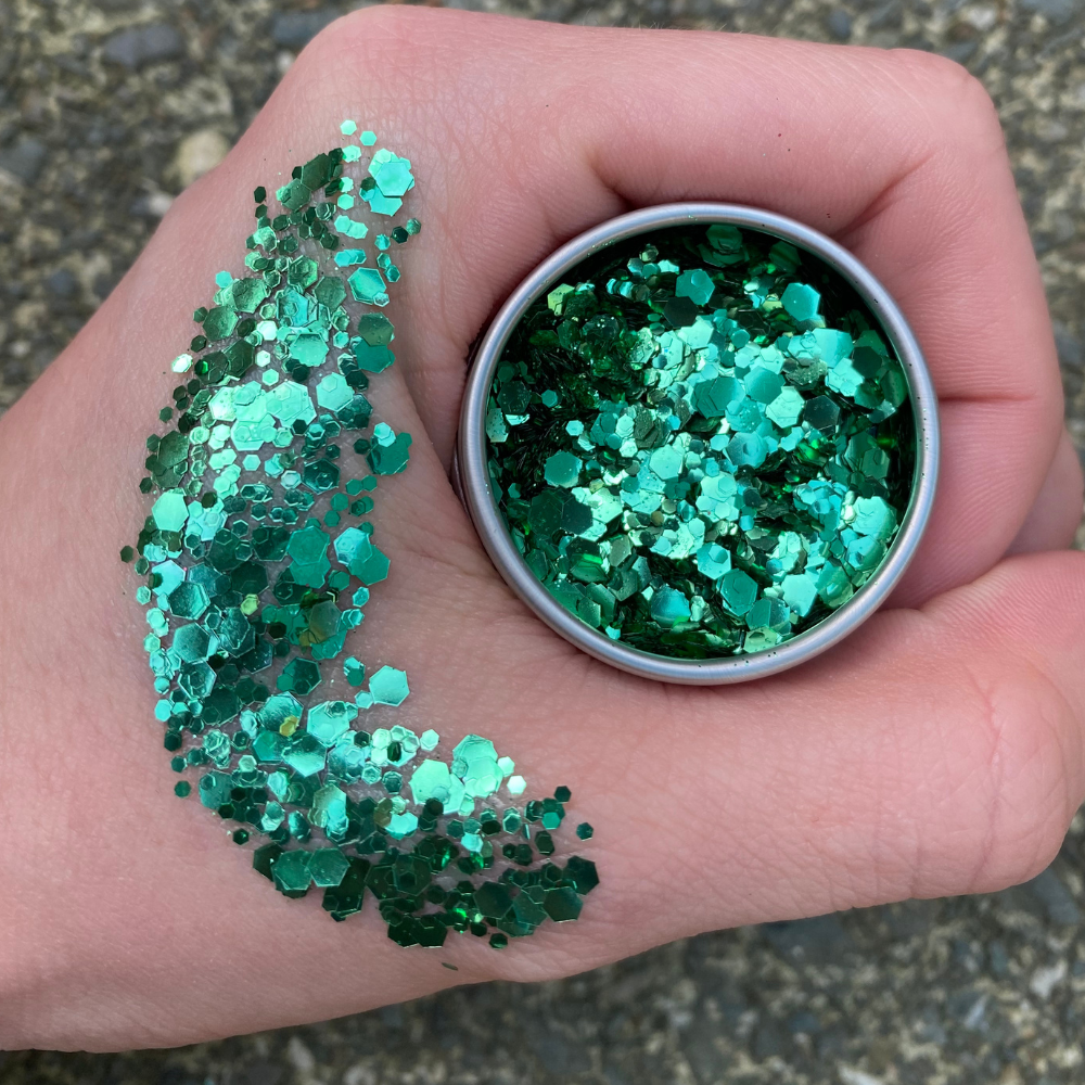 Forest Green Biodegradable Glitter Blend
