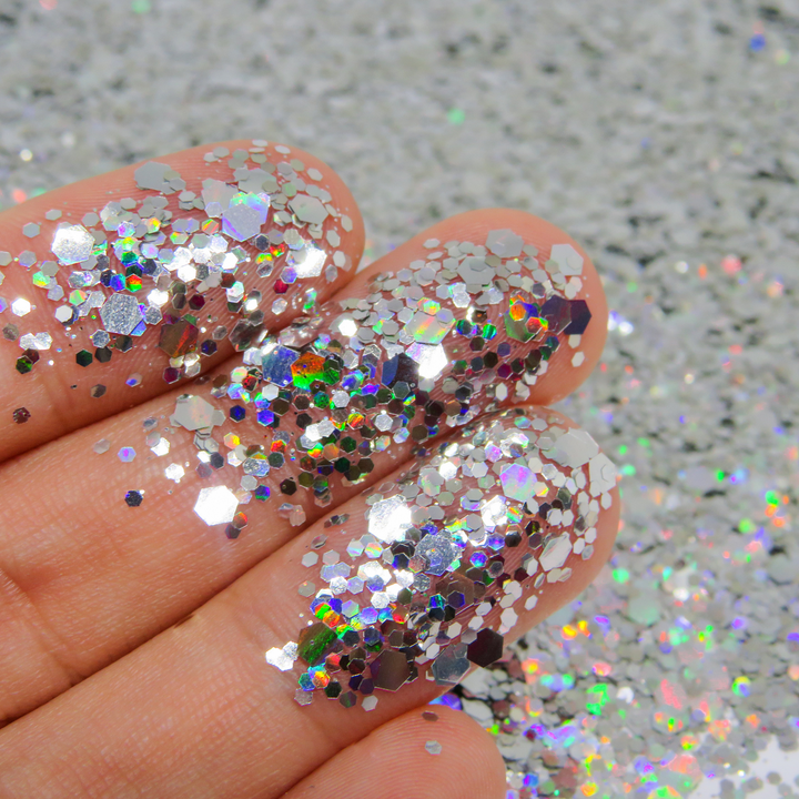 Holographic eco friendly glitter blend