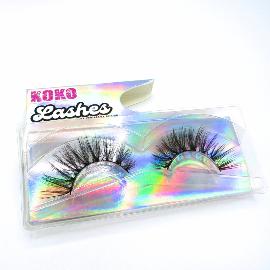 Koko strip lashes by Luminosity Glitter are perfect for makeup looks. 