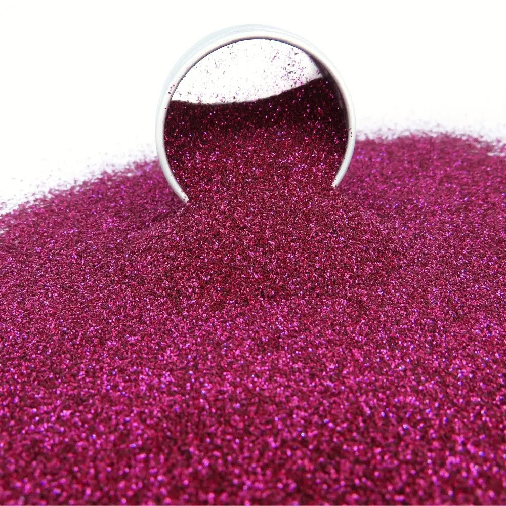 Loose eco glitter in a fun magenta shade.