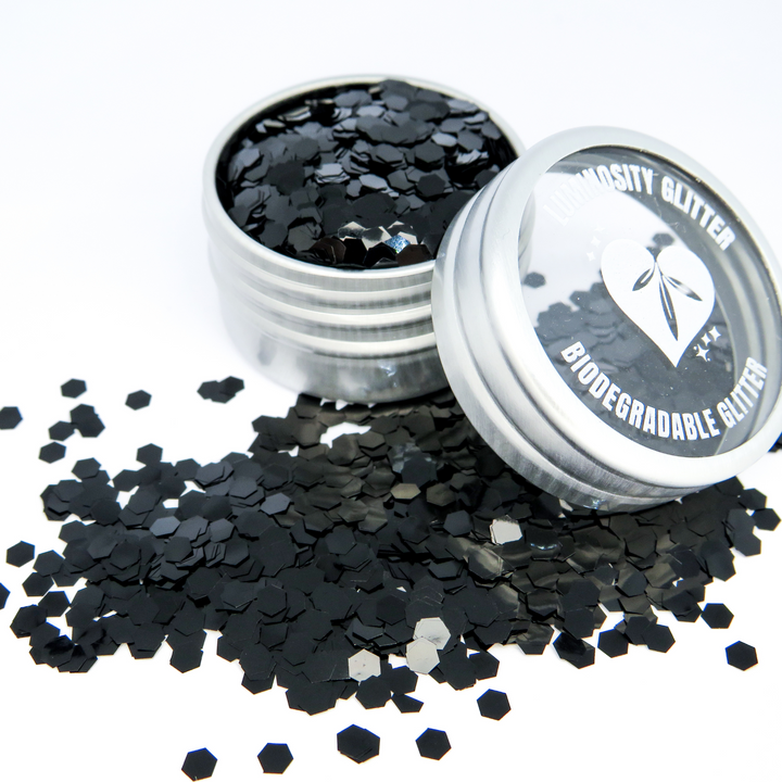 Obsidian Black Super Chunky Eco Glitter