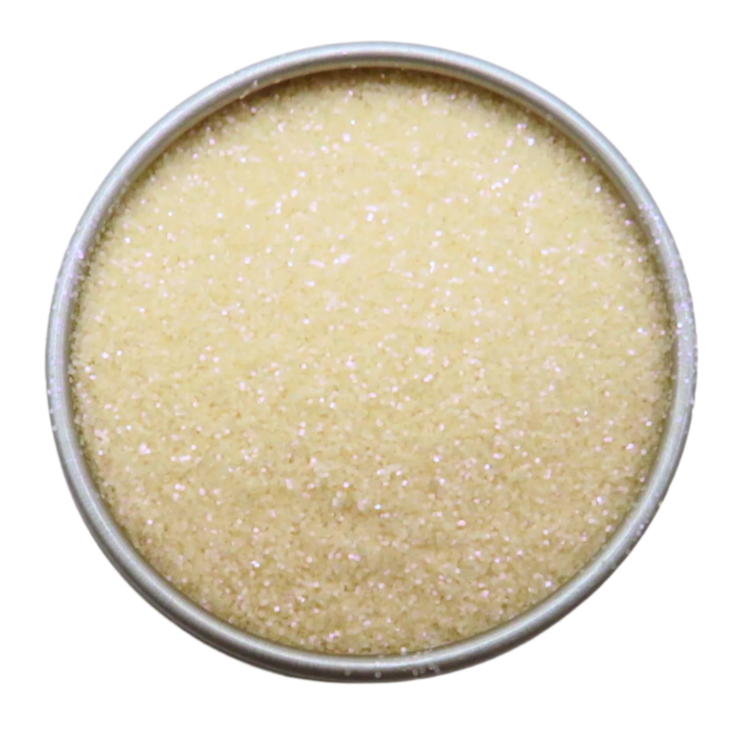 Opal rose fine eco friendly glitter is an iridescent fine grain size with a soft pink shimmer.