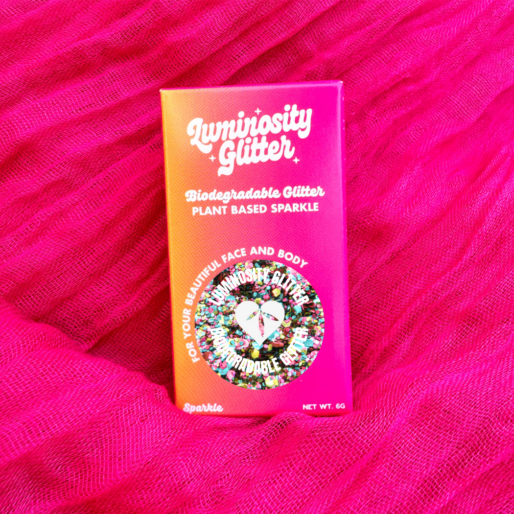 Pansexual pride eco glitter mix in bold packaging