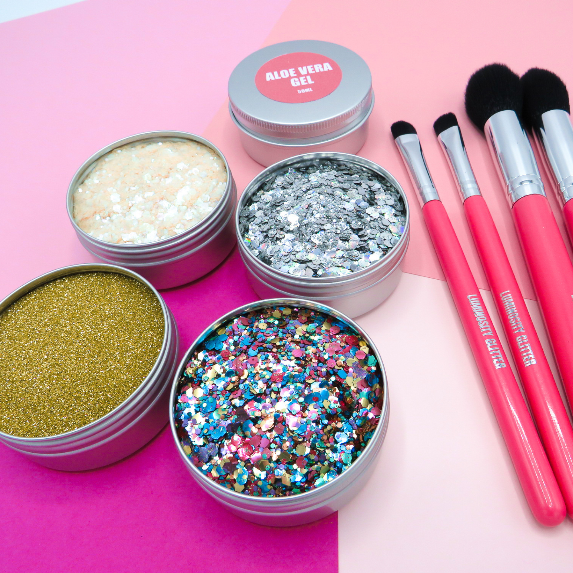 The Party eco glitter bar kit by Luminosity Glitter in London.