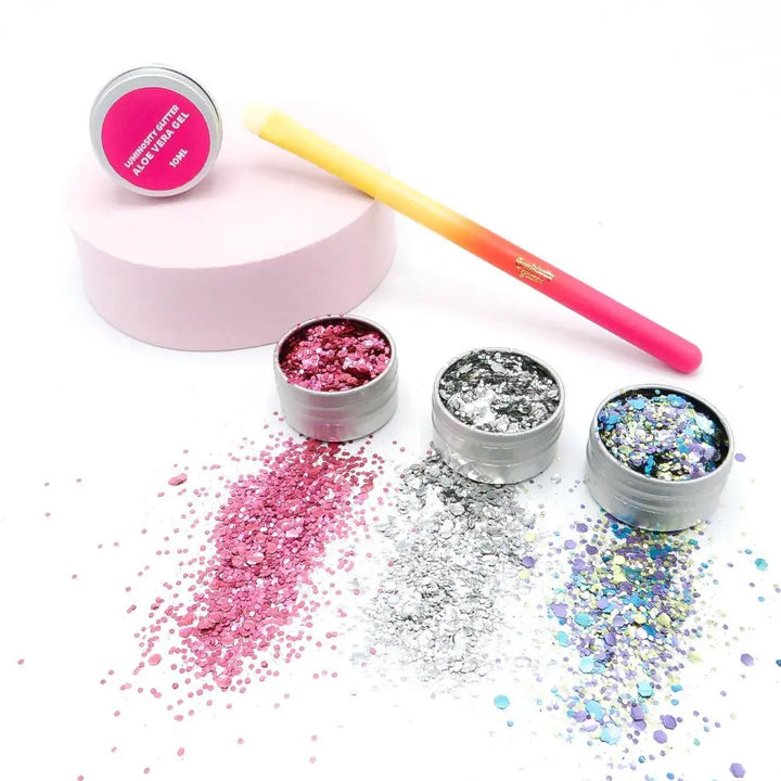 Peacock party biodegradable glitter set