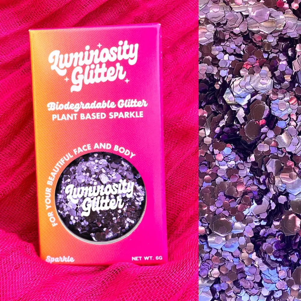 Purple Rain Biodegradable Glitter Blend 6g Pot (B2B) Luminosity Glitter