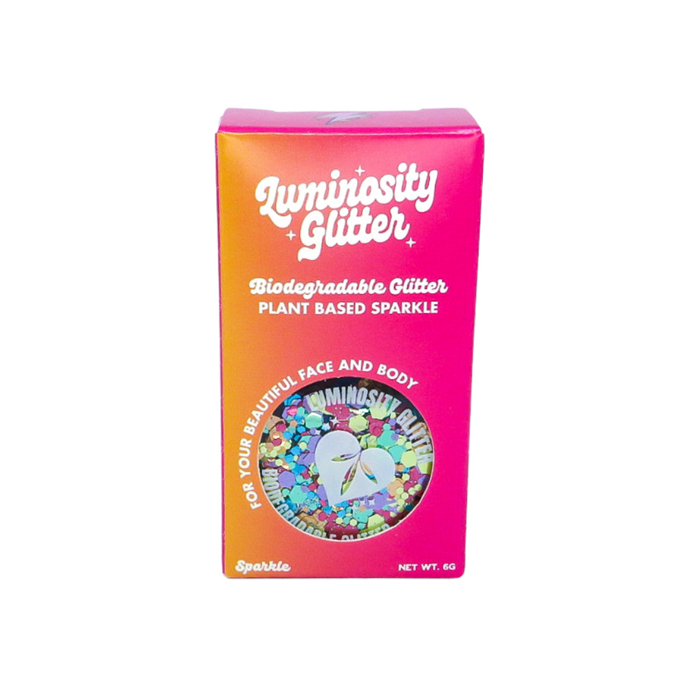 Rainbow smash eco glitter packaging