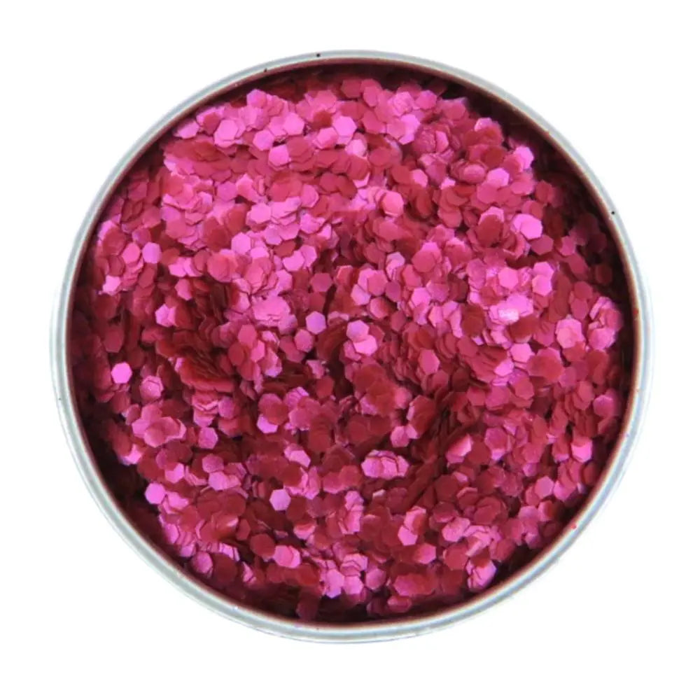 Raspberry chunky bioglitter pure in a vivid pink shade.