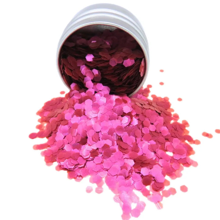 Raspberry pink super chunky bioglitter