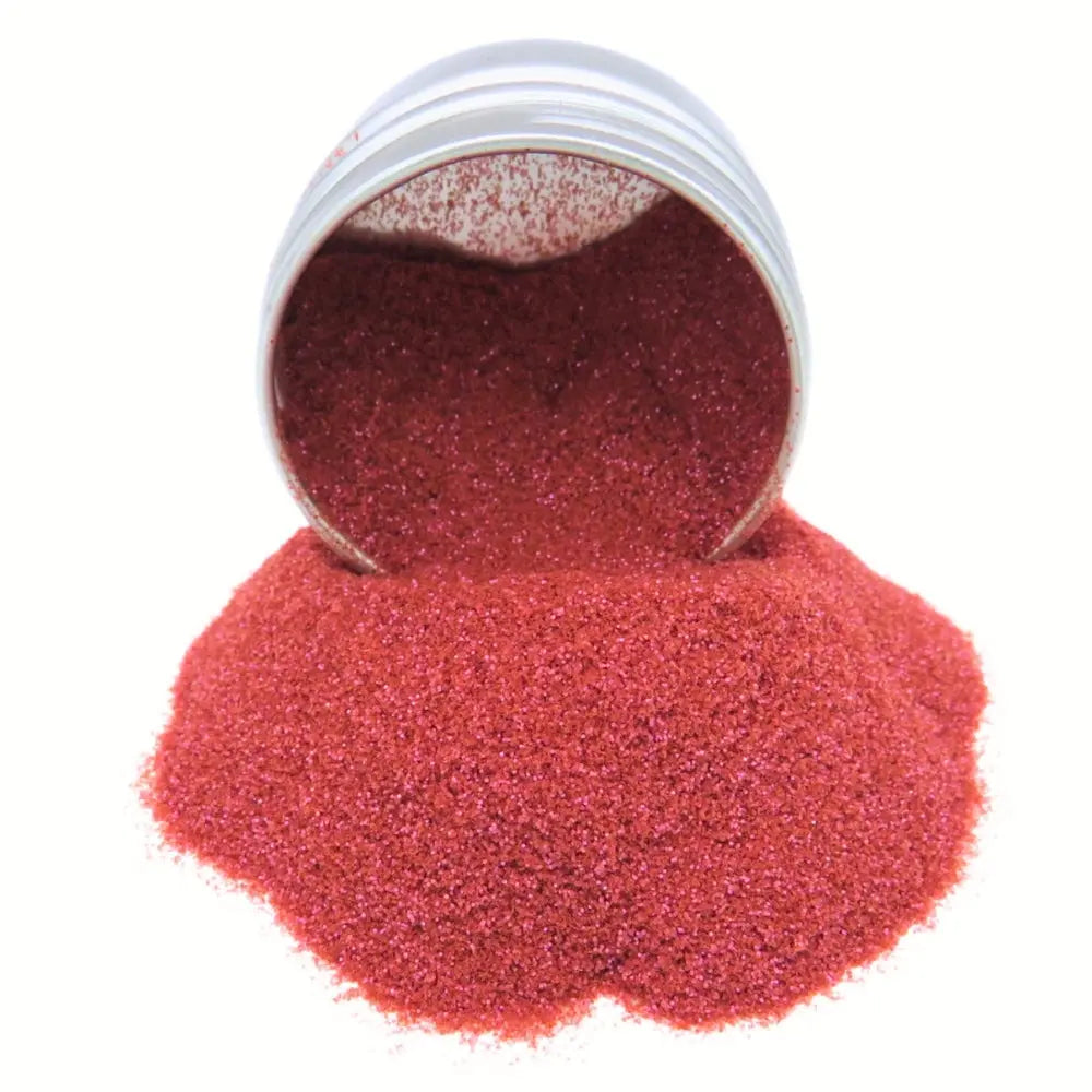 Raspberry sorbet fine plastic free glitter.