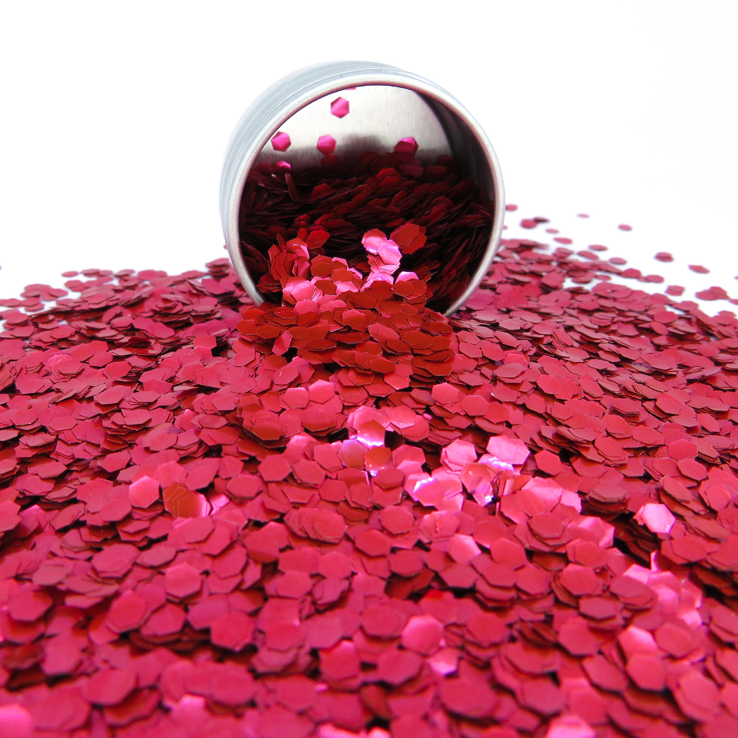 Red super chunky biodegradable biodegradable glitter