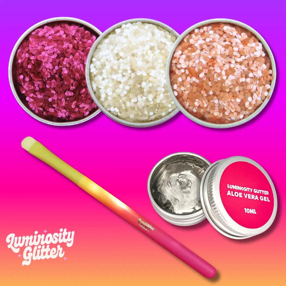 Rose all day biodegradable glitter trio gift set