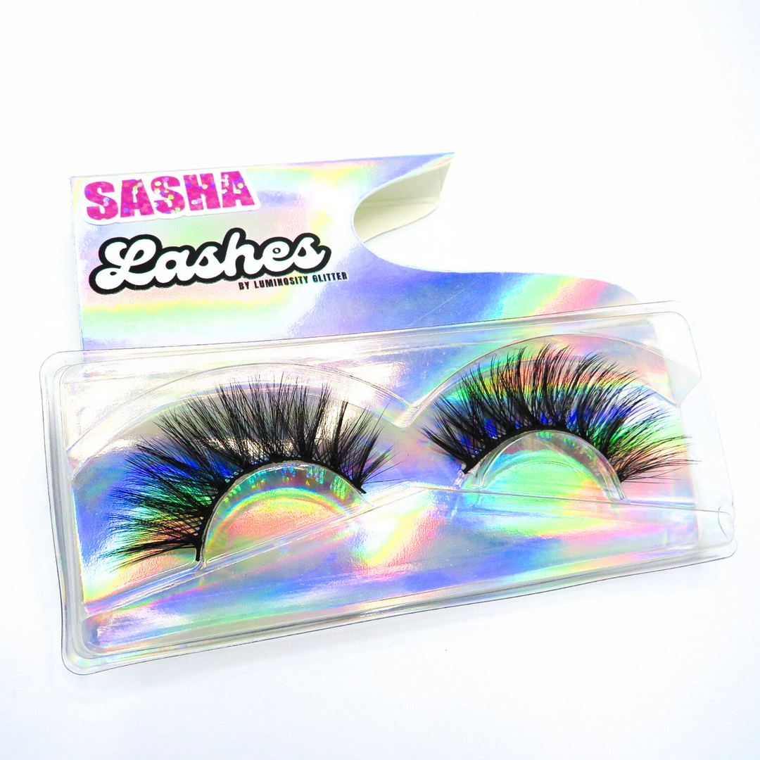 Sasha the strip faux mink lashes by Luminosity Glitter