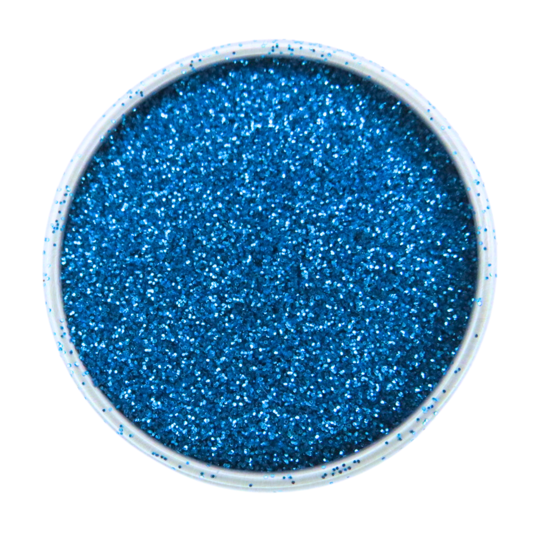 Sky blue fine biodegradable glitter