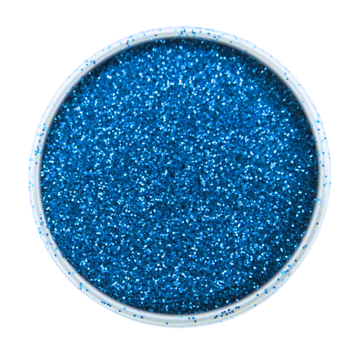 Sky blue fine biodegradable glitter