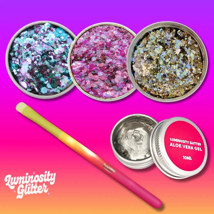 Supernova biodegradable glitter trio set