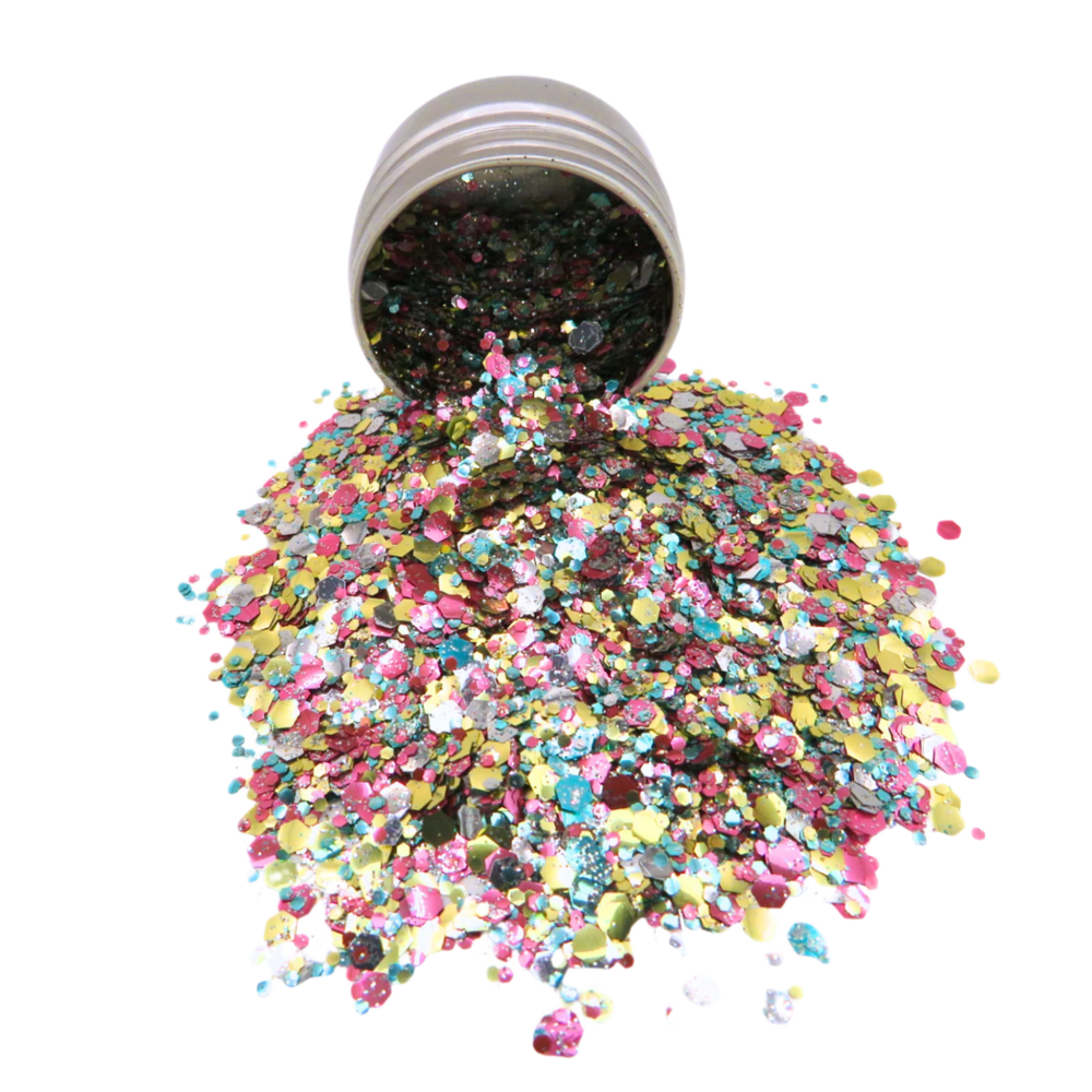 Tropicana eco friendly glitter mix by Luminosity Glitter.