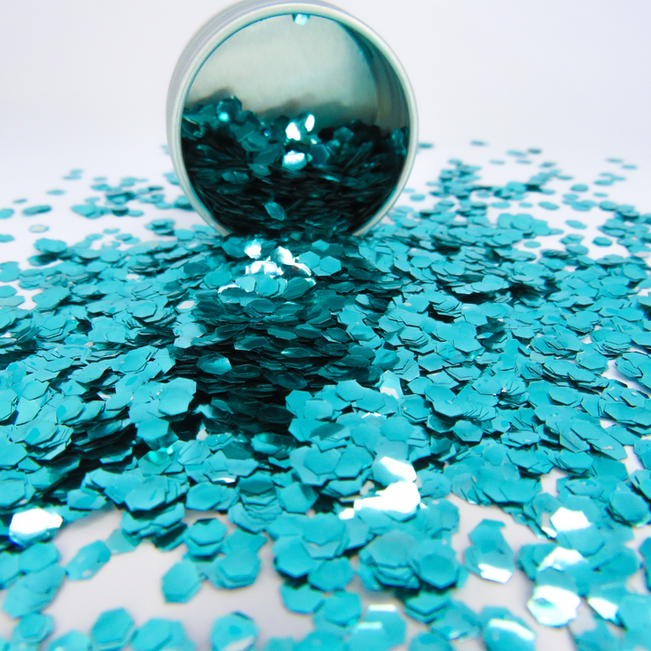 turquoise super chunky festival eco glitter