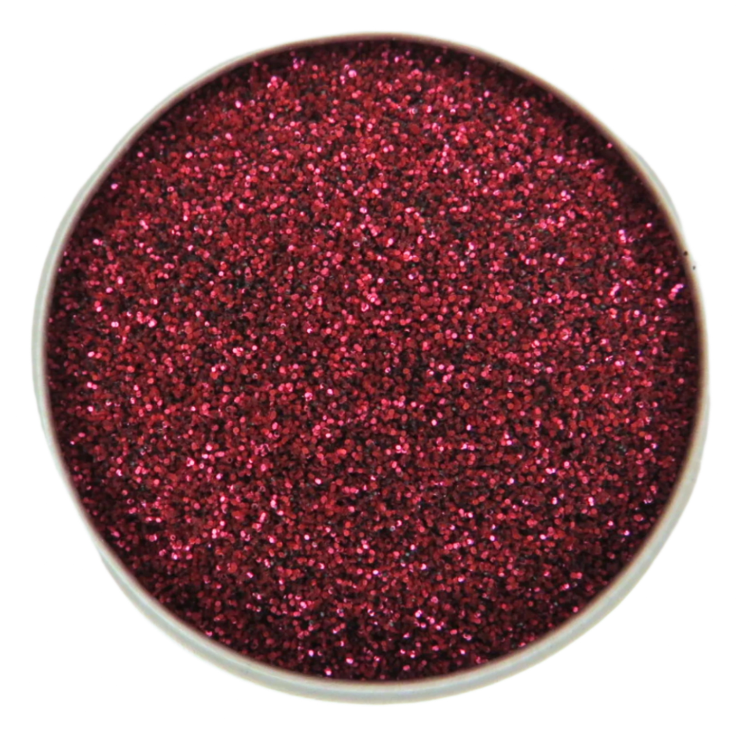 Vampire kiss is a fine blend of red and black eco friendly glitter.