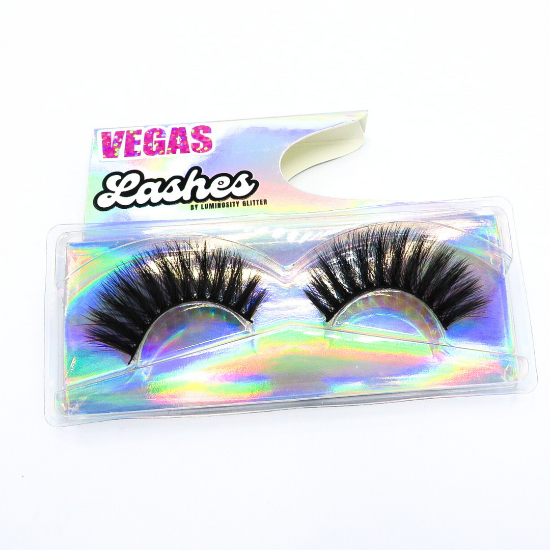 Vegas strip faux mink lashes by Luminosity Glitter